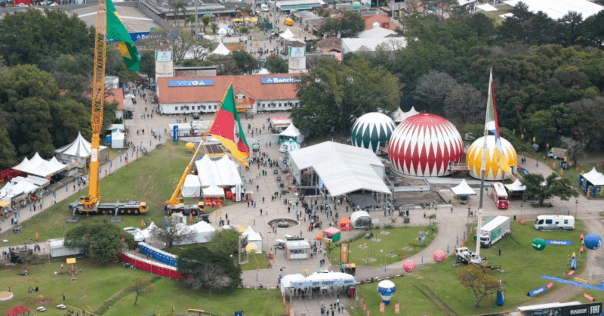 Imagem mostra a feira Expointer